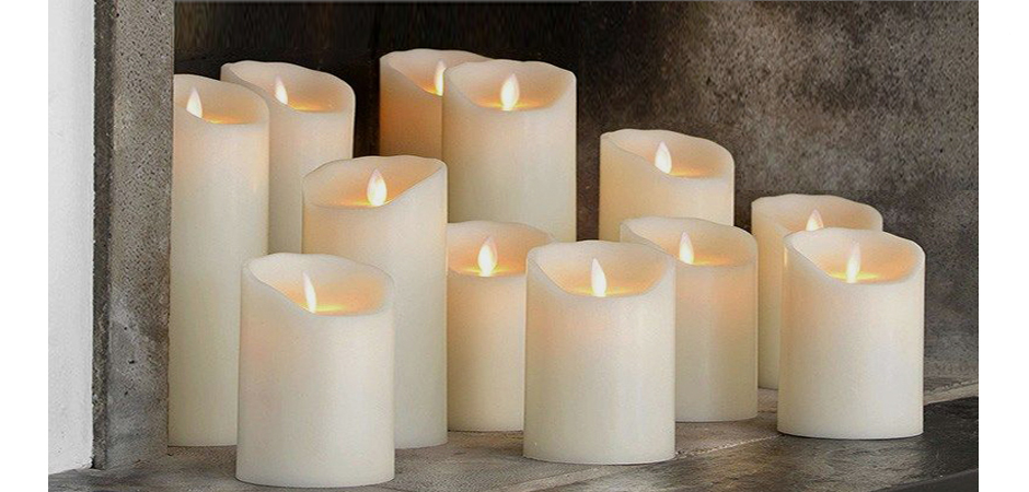 Набор светодиодных свечей с имитацией живого огня