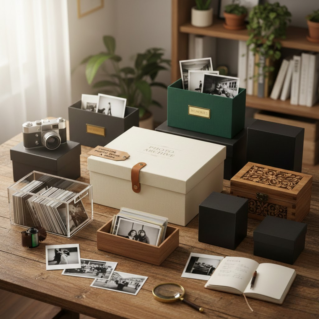 как выбрать коробки для фотографий