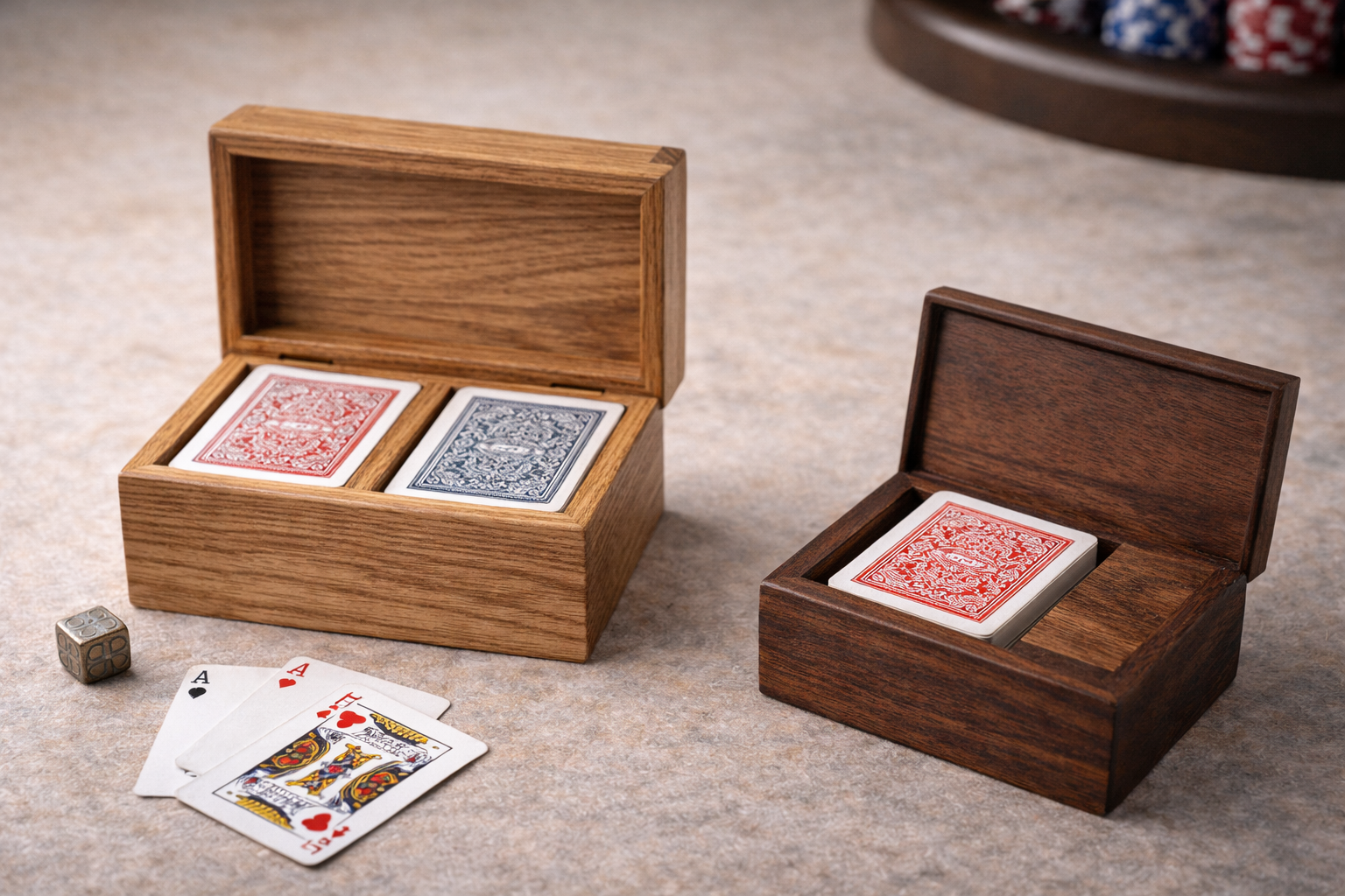 Коробки и шкатулки для игральных карт на заказ